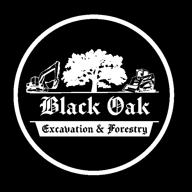 black oak excavation and forestry logo
